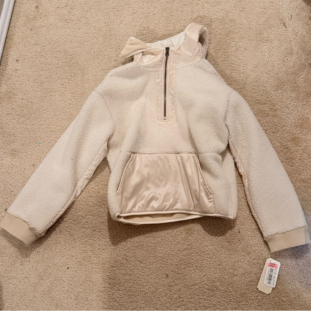 Cozy Cream Sherpa Zipup